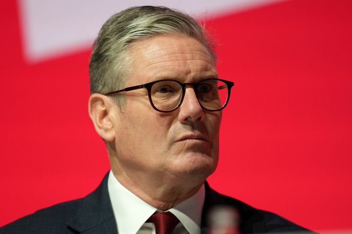 Keir Starmer at the Labour conference in Liverpool.