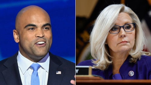 Rep. Colin Allred (D-Texas) and former Rep. Liz Cheney (R-Wyo.) were in Congress together from 2019 until 2023.
