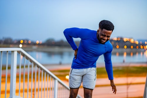 Rhabdomyolysis is a serious condition that causes your muscles to break down after intense physical activity. 