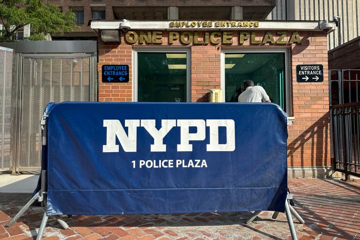 One Police Plaza, the headquarters of the New York City Police Department, is in lower Manhattan in New York on Friday, September 6, 2024. (AP Photo/Ted Shaffrey)