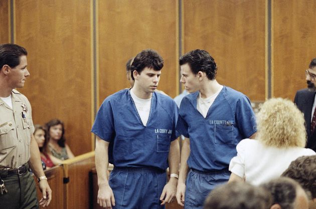 (L-R) Lyle and Erik Menendez in court in 1990