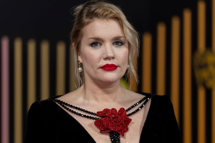 Emerald Fennell pictured at the Baftas earlier this year