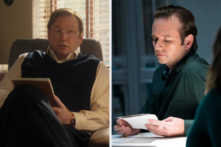 Dallas Roberts in Monsters (left) and Law & Order (right)