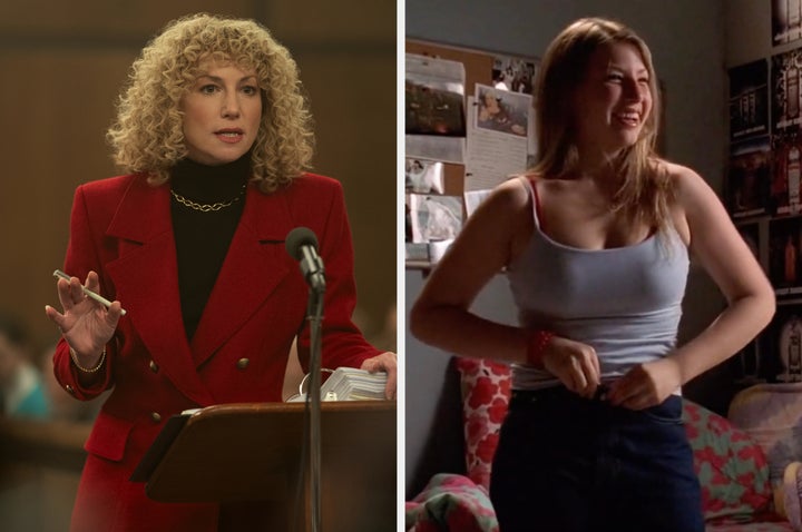 Ari Graynor in Monsters (left) and The Sopranos (right