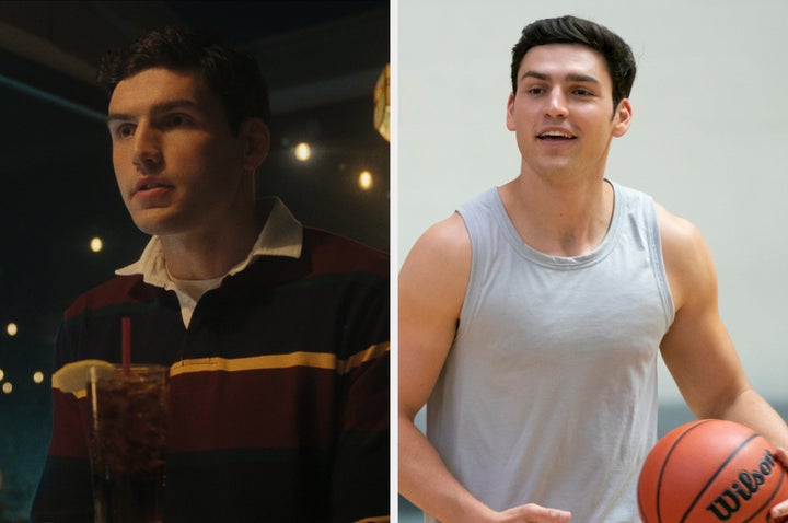 Charlie Hall in Monsters (left) and The Sex Lives Of College Girls (right)