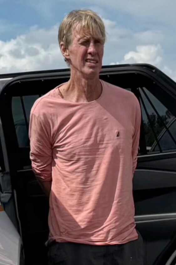 In this imaged released by the Martin County, Fla., Sheriff’s Office, law enforcement officers arrest Ryan Routh, the man suspected in the apparent assassination attempt of Donald Trump, Sunday, Sept. 15, 2024.