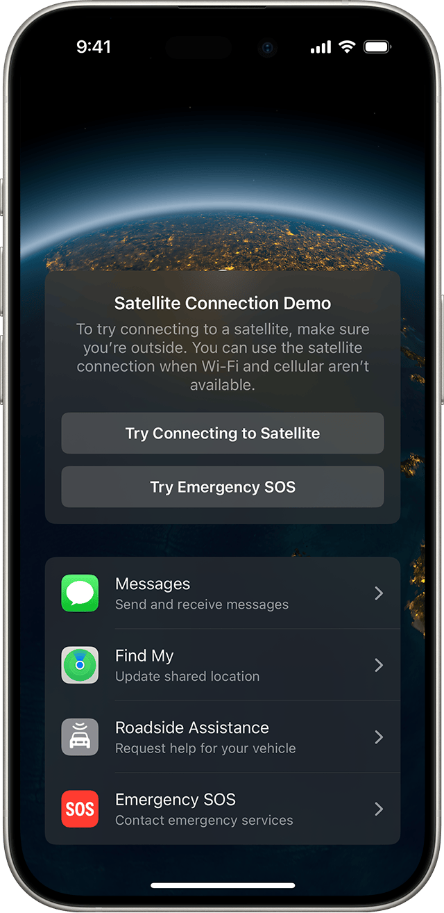 Before you need to use it, try the Satellite Connection demo Apple offers. 