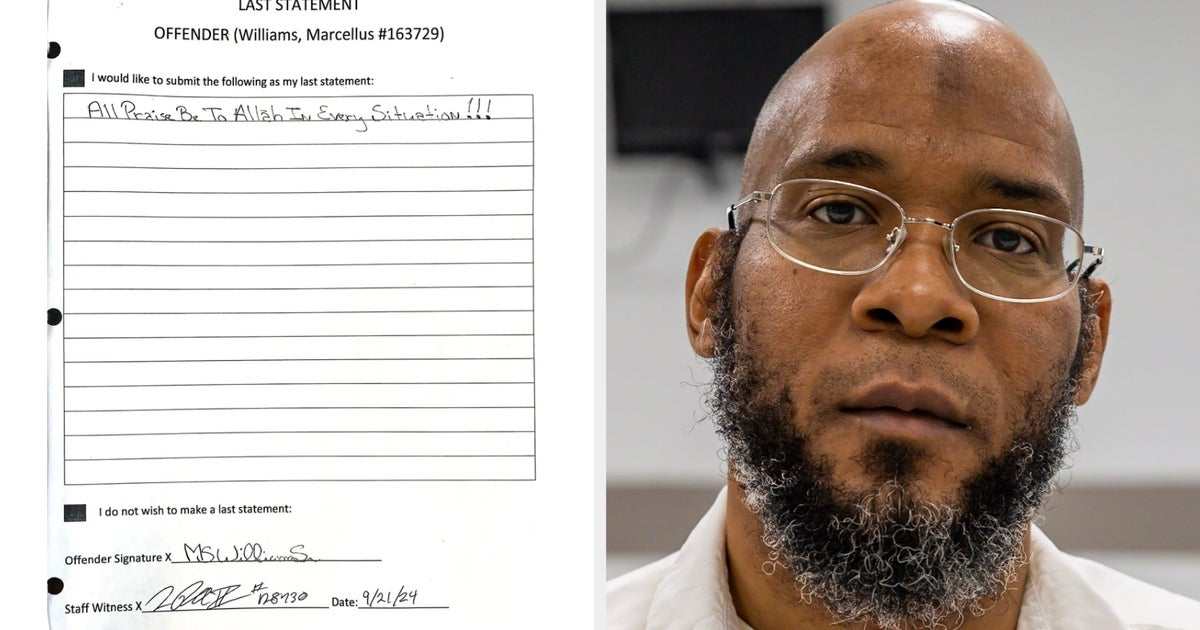 NextImg:Marcellus Williams Left Touching Message Of Faith Before His Execution
