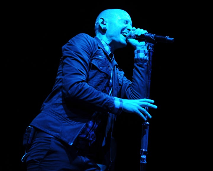 Chester Bennington performing in 2013