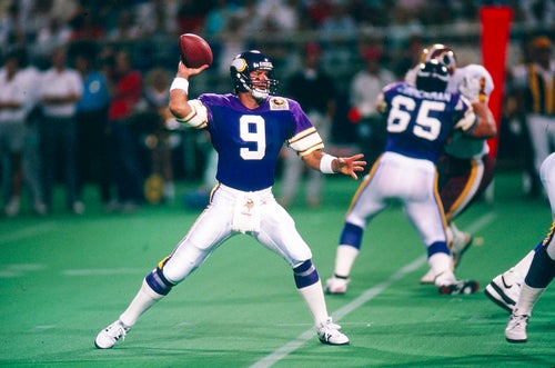 Tommy Kramer is the Vikings' second-leading passer all-time behind Fran Tarkenton.
