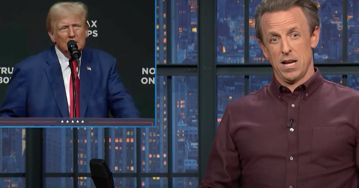 NextImg:Seth Meyers Spots The Moment Trump Came *ThisClose* To A Moment Of Clarity