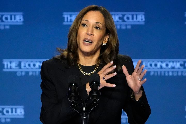 Vice President Kamala Harris spoke at Carnegie Mellon University on Wednesday, delivering an economic address aimed at wooing the business class without backing away from the progressive priorities of the Biden administration.