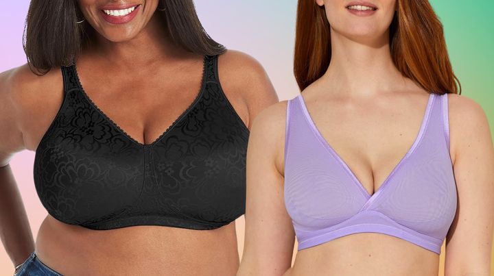 A full-coverage lifting bra and a plunging bra from Cosabella.