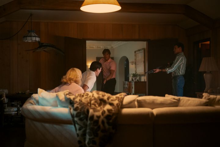 Chloë Sevigny, Javier Bardem, Nicholas Chavez y Cooper Koch en el set de Monsters