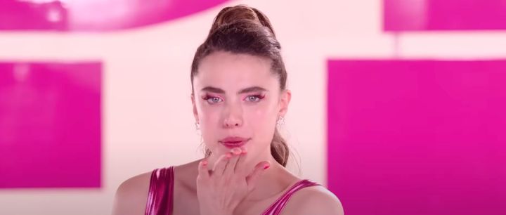 Margaret Qualley as seen during Sue's aerobics set-up