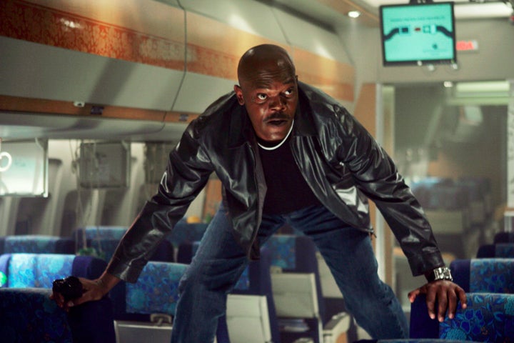 Samuel L Jackson in Snakes On A Plane