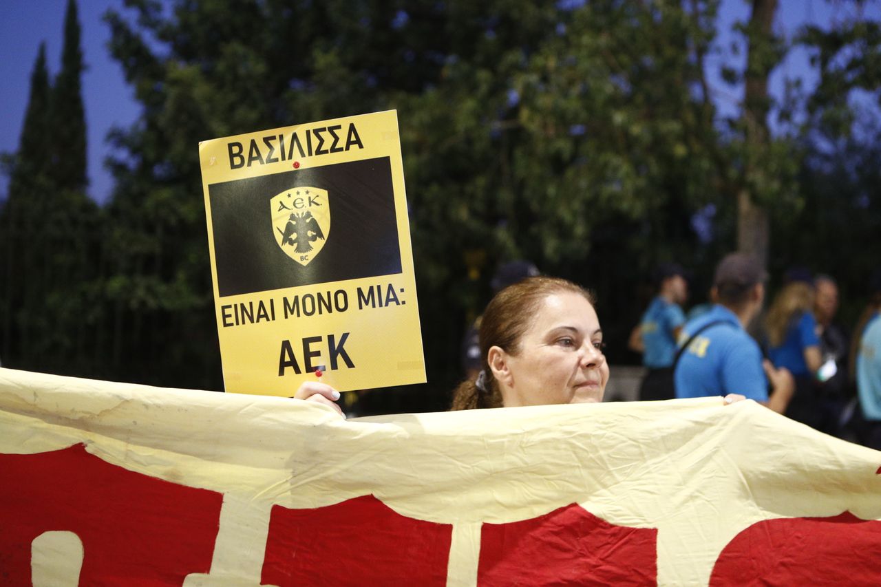 Συγκέντρωση διαμαρτυρίας από τον Σύλλογο Ελλήνων Αρχαιολόγων με αφορμή την παραχώρηση του Βυζαντινού και Χριστιανικού Μουσείου στη διάθεση της οικογένειας Γλύξμπουργκ για την διοργάνωση γαμήλιας δεξίωσης, Παρασκευή 27 Σεπτεμβρίου 2024. (ΣΩΤΗΡΗΣ ΔΗΜΗΤΡΟΠΟΥΛΟΣ/EUROKINISSI)