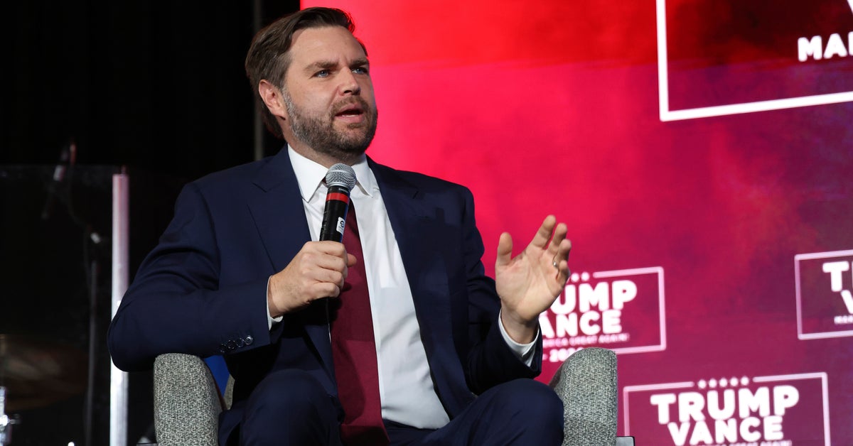 JD Vance speaks at an event hosted by “Apostle” who accused Kamala Harris of “witchcraft.”