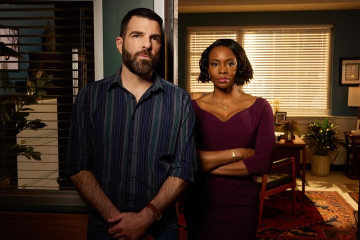 Zachary Quinto and Tamberla Perry star in the NBC series "Brilliant minds," which premiered last week. 