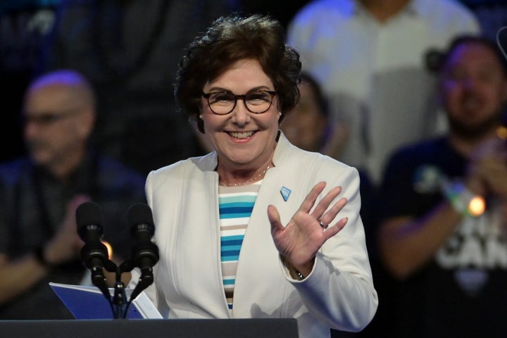 Sen. Jacky Rosen (D-Nevada), who spoke at Harris' rally on Sunday, holds a larger lead over his Republican challenger than Harris has over Trump in Nevada.