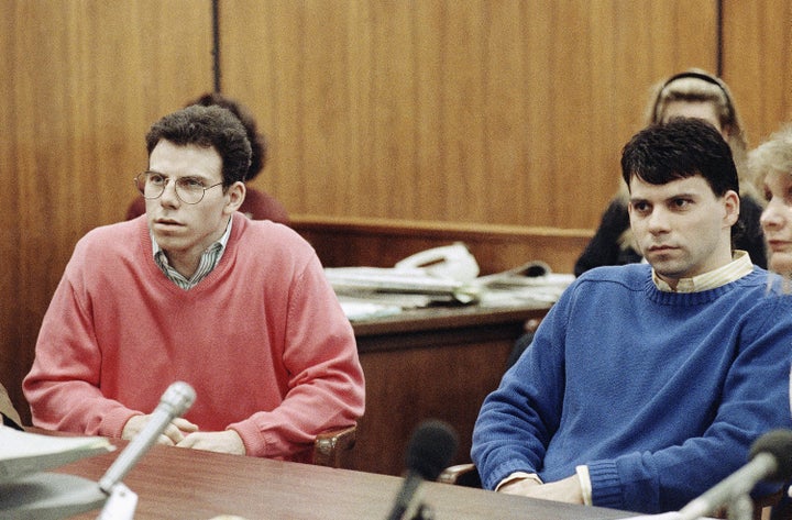 Erik and Lyle Menéndez in court in 1992