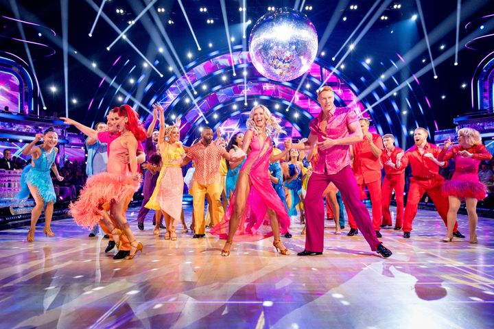 The cast of Strictly Come Dancing 2024 performing during the show's launch