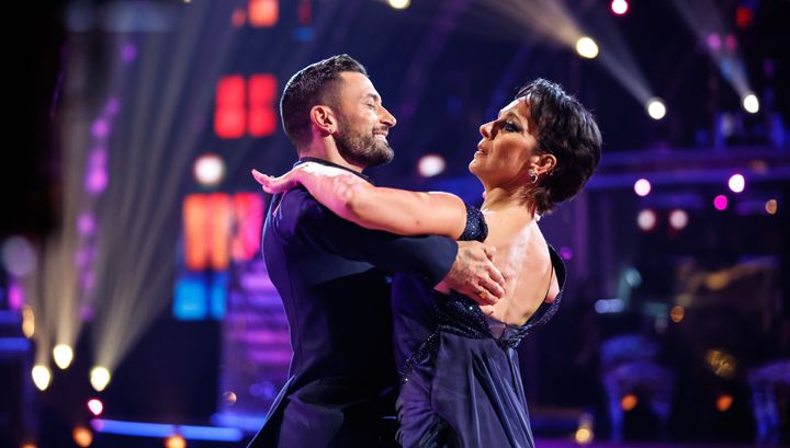 Giovanni Pernice and Amanda Abbington dancing together last year