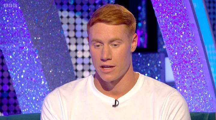 Tom Dean reflecting on his time on Strictly