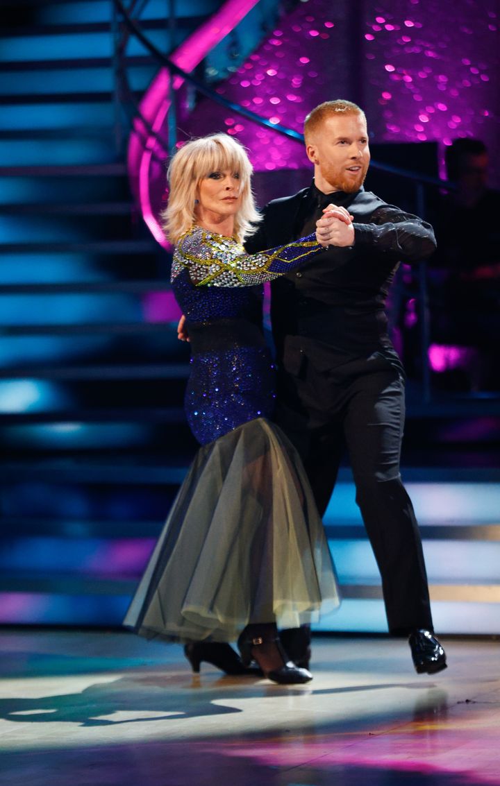 Toyah Wilcox and Neil Jones performing their Tango routine