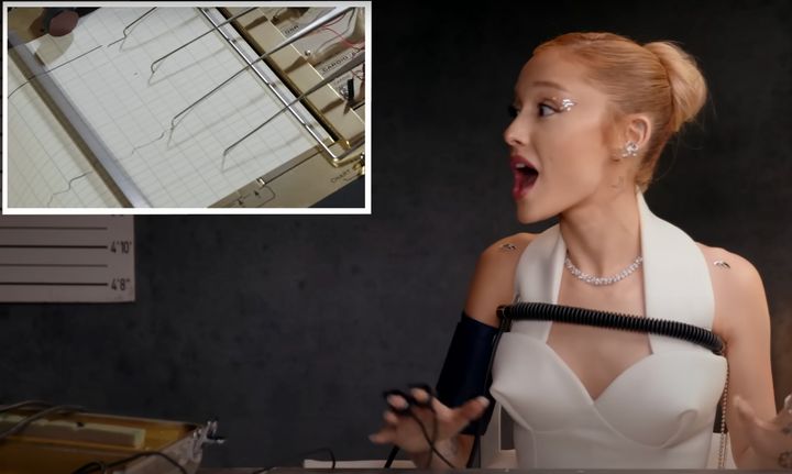 Ariana Grande had a big reaction when the subject of plastic surgery came up in her Vanity Fair interview