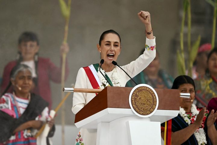 Mexico's new President Claudia Sheinbaum romped to victory in June with nearly 60% of the vote, propelled largely by the sustained popularity of her political mentor, Andrés Manuel López Obrador.