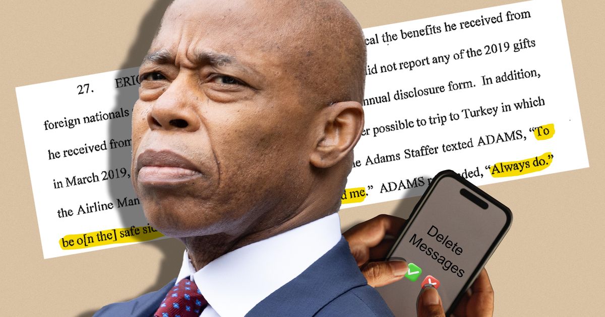 Eric Adams’ Indictment Reminds Us Texts Aren’t Ever Really Deleted