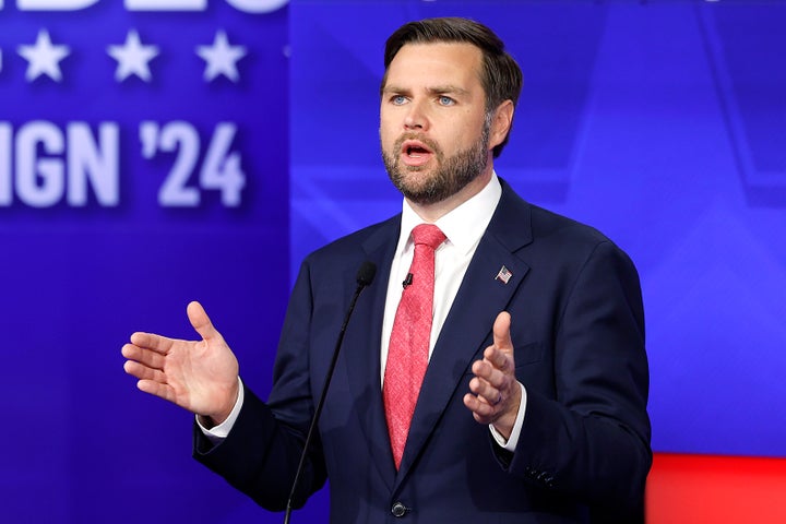 Sen. JD Vance at the 2024 VP debate Tuesday.