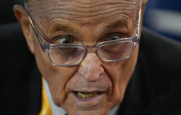 Rudy Giuliani's alleged texting gaffe was noted in an unsealed court filing. 