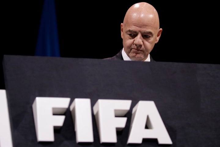 Ο Πρόεδρος της FIFA Gianni Infantino.