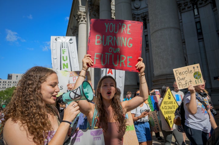 Gen Z Talks About This Kind Of Anxiety More Than Anyone Else — But We're All Starting To Feel It 5 Youth climate activists and allies rallied and marched through New York City in September 2024, shortly before the beginning of the United Nations General Assembly and Climate Week NYC.