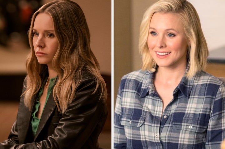 Kristen Bell in Nobody Wants This (left) and The Good Place (right)