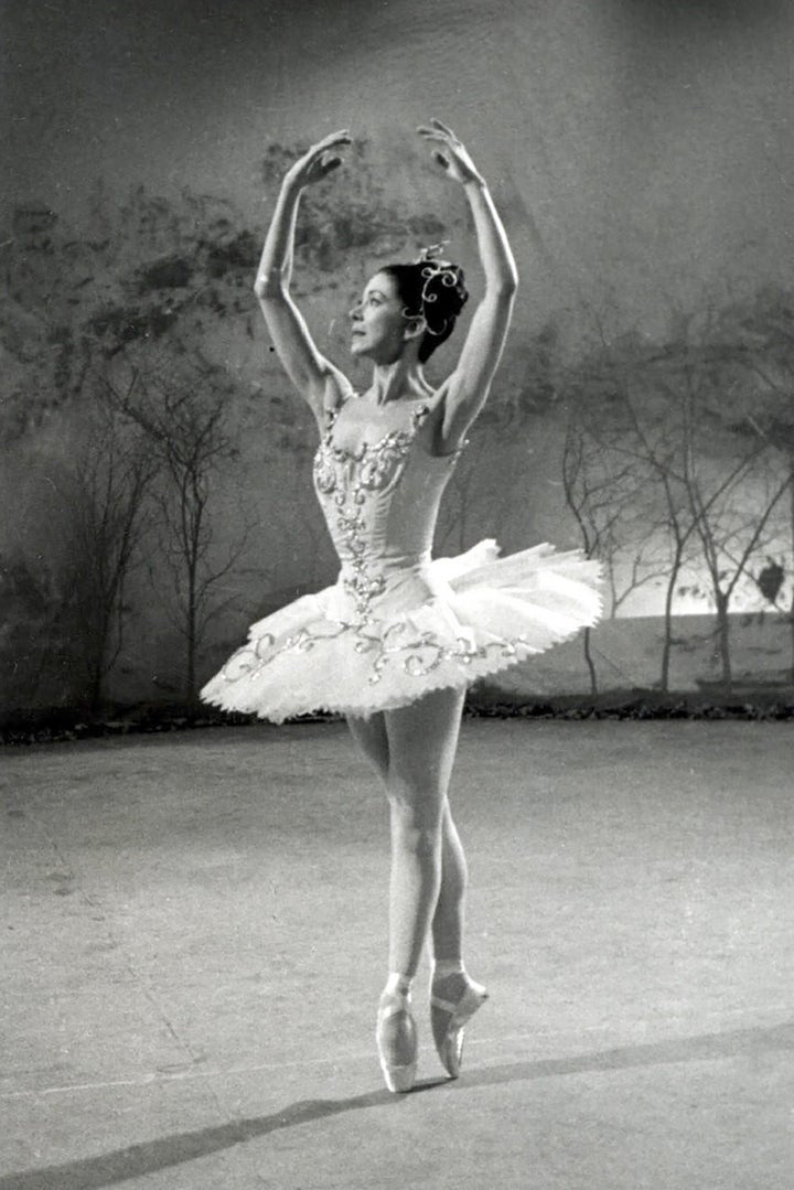 Η dame Margot Fonteyn, μακροβιότερη πρόεδρος της Royal Academy of Dance, στην παράσταση The Sleeping Beauty, 1959