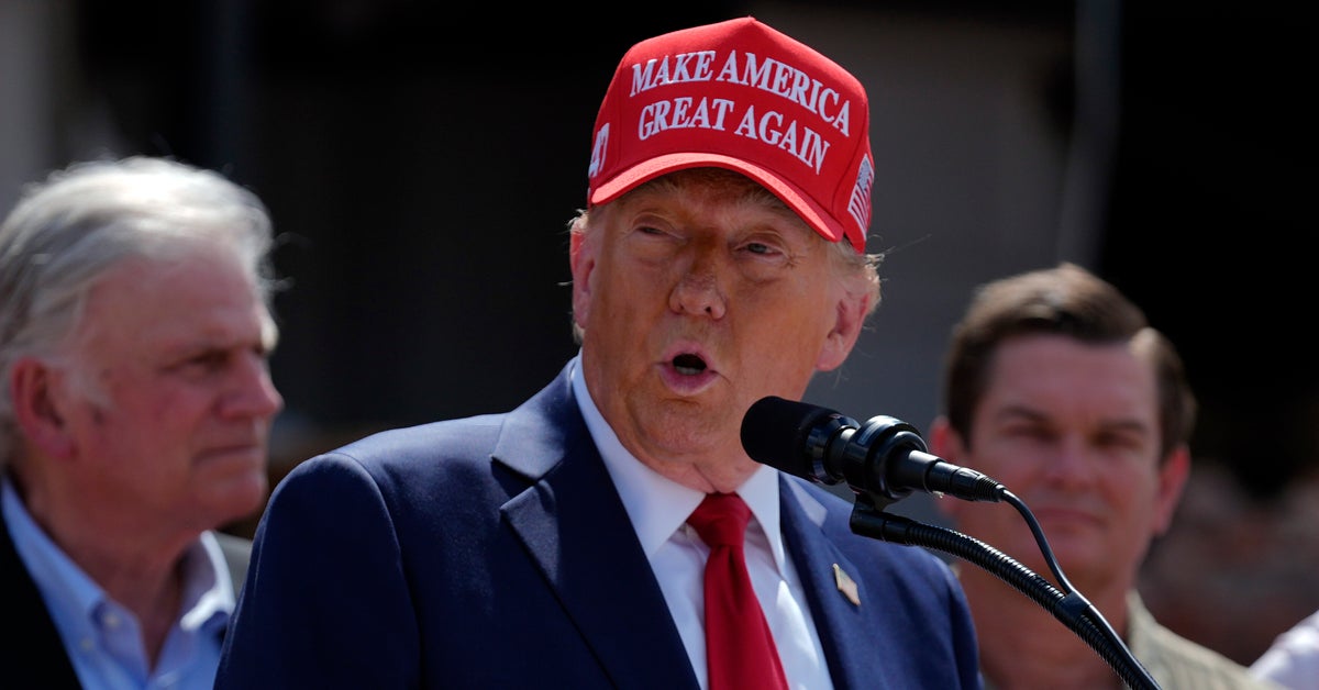NextImg:Trump Said He Brought Supplies To Storm Ravaged Georgia. There’s No Evidence He Did.
