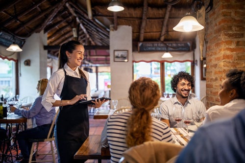 Memorizing an order allows a server to make more direct eye contact with guests.