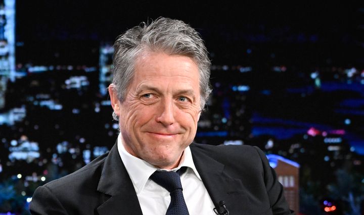 Hugh Grant muncul "Pertunjukan Malam Ini Dibintangi Jimmy Fallon" tahun lalu. 