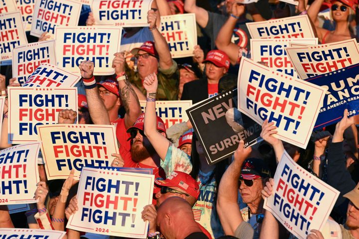 Many of the people who attended Trump's rally in Butler were also at the July rally. 