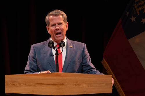 Georgia's Republican Gov. Brian Kemp oversaw the enactment of the state's six-week abortion ban in 2022.