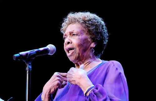 NEWARK, NJ - MAY 13: Singer Cissy Houston performs onstage at the 35th Anniversary Mother's Day Weekend Gospelfest 2017 at Prudential Center on May 13, 2017 in Newark, New Jersey. (Photo by Paul Zimmerman/Getty Images)