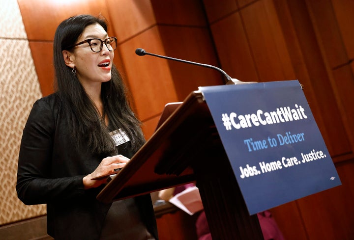 Ai-jen Poo, executive director of the National Domestic Workers Alliance, makes the case for a proposal to support home care that Democrats were hoping to pass in 2021.