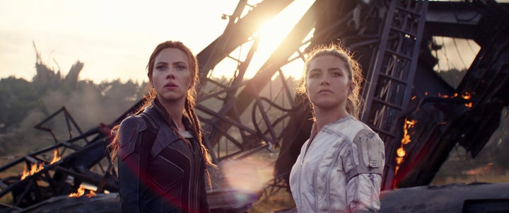 Scarlett Johansson and Florence Pugh in Black Widow