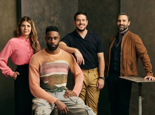 Marisa Tomei, James Bland, Marco Pigossi and Marco Calvani at the world premiere of "High Tide" at South by Southwest.