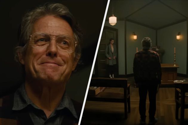 Hugh Grant in the trailer for Heretic.