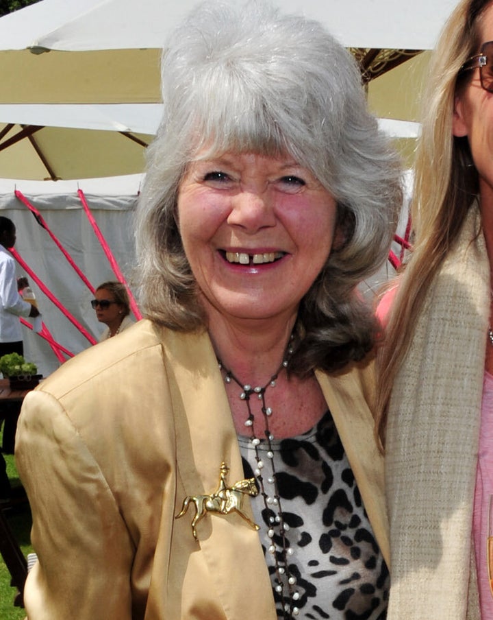 Jilly Cooper at a polo event in 2012