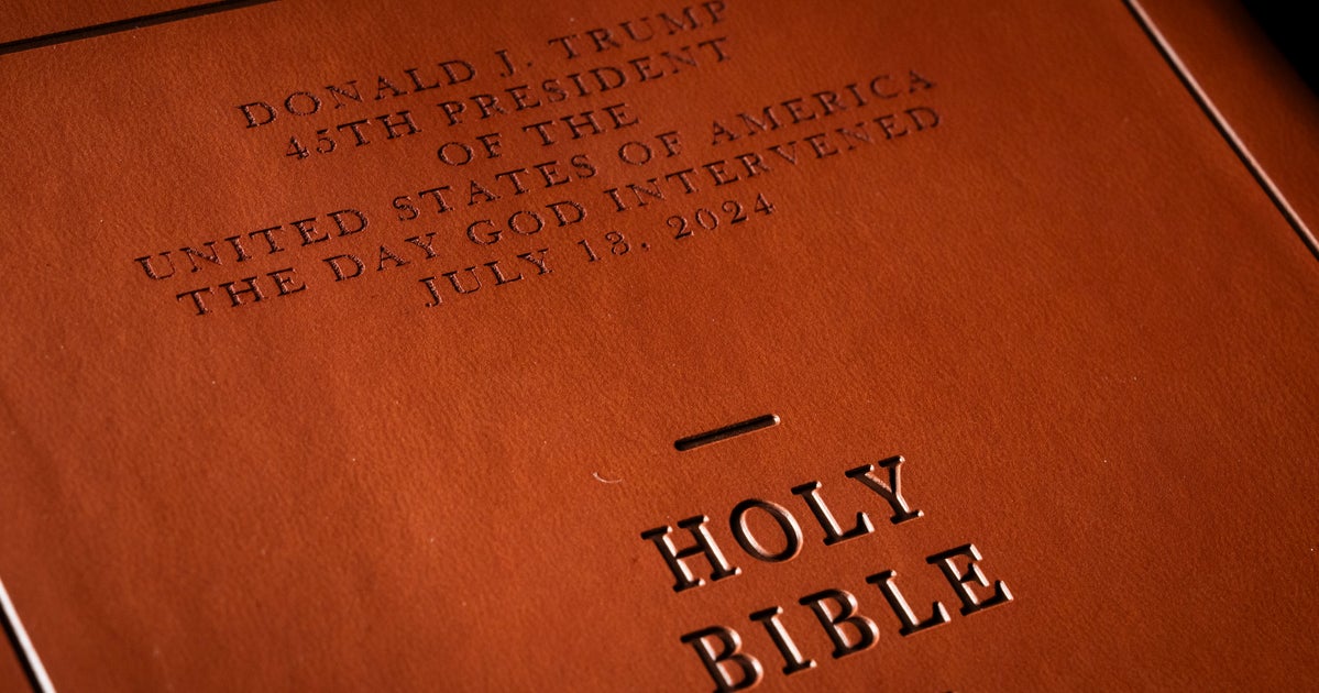 NextImg:Trump Blasts China's Trade Practices. His 'God Bless The USA' Bibles Were Printed There.